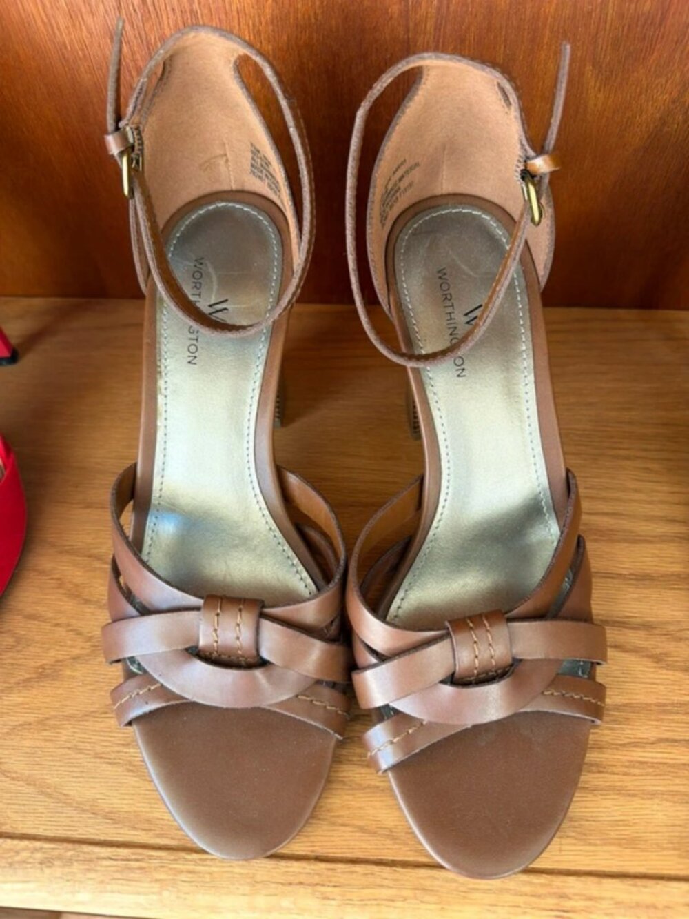 Worthington ankle strap heels